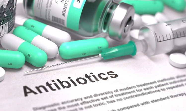 Antibiotics. Medical Concept with Blured Background.